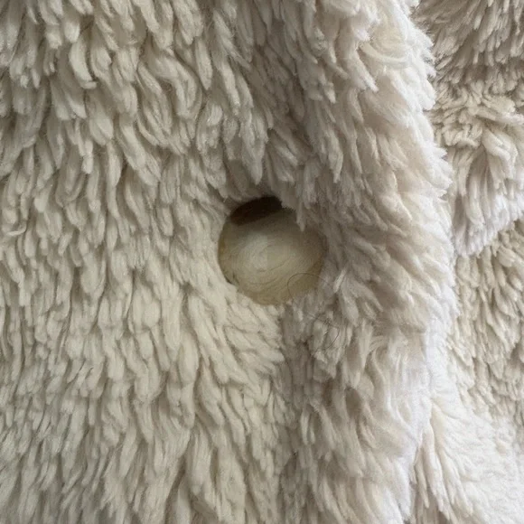 ANTHROPOLOGIE HEI HEI Stella White Sherpa Jacket - Picture 6 of 8